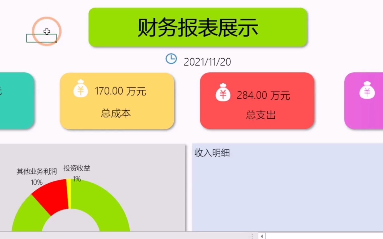 财务收支结构分析报表看板哔哩哔哩bilibili