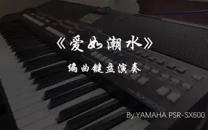 Descargar video: 《爱如潮水》电子琴编曲键盘演奏sx600