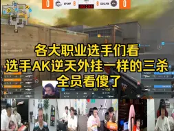 Download Video: 各大职业选手们看，选手AK逆天外挂一样的三杀 全员看傻了