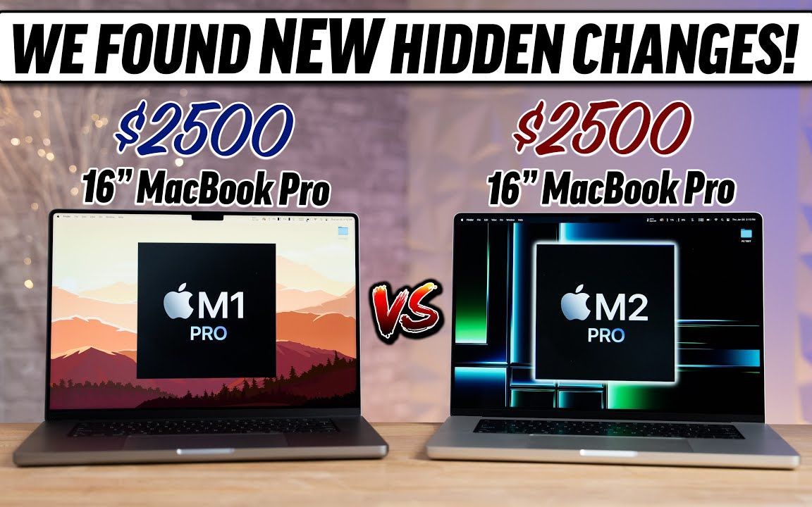 M2 Pro 16 MacBook Pro  终极对比!【Max Tech】哔哩哔哩bilibili