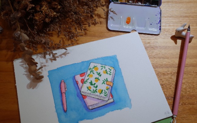 [钢笔淡彩系列]——小清新风格笔记本