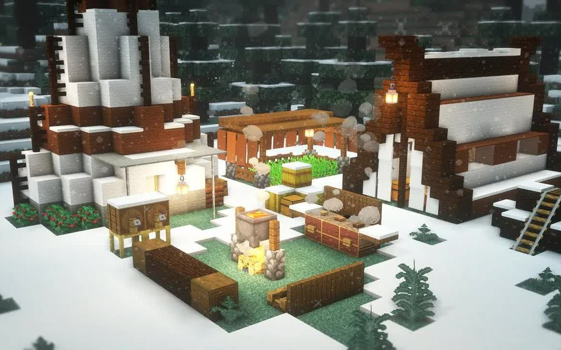 minecraft how to build a campsite survival base tutorial(#29)