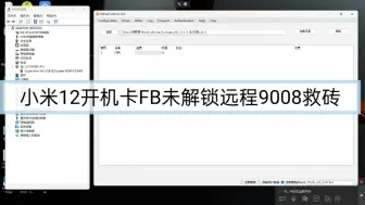 Download Video: 小米12开机FB模式未解锁bl远程9008刷机成功救回完美解决