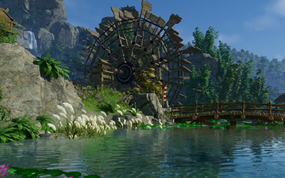 【剑网3黑科技评测】rtx光追效果在稻香村