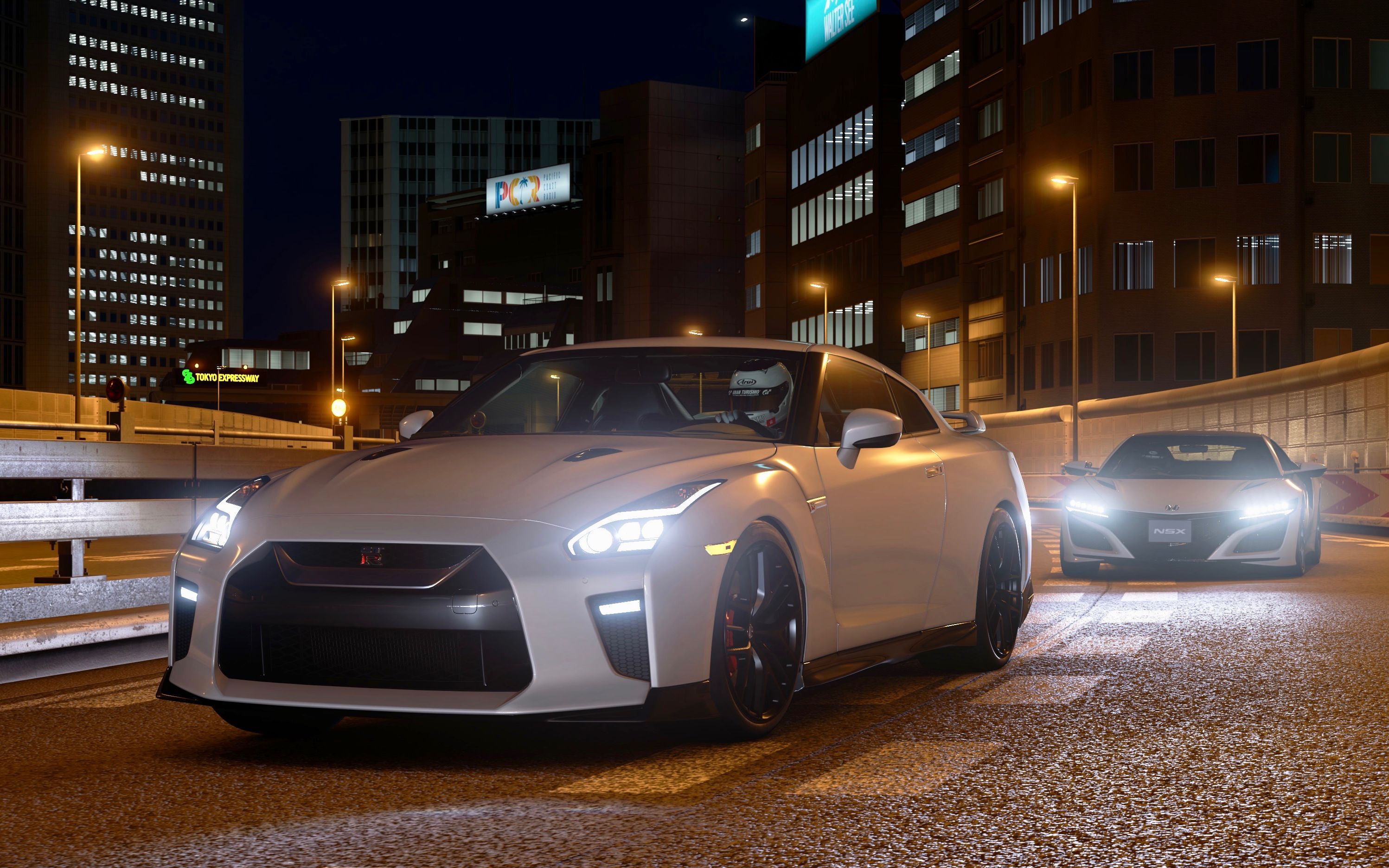 gt sport 日产 gt-r r35 东京高速公路-中央外环线夜跑 湾岸midnight