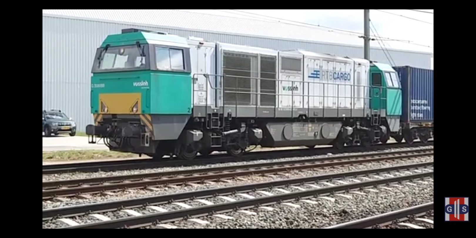 【荷兰铁路】g2000bb型内燃机车牵引集装箱班列暴力发车