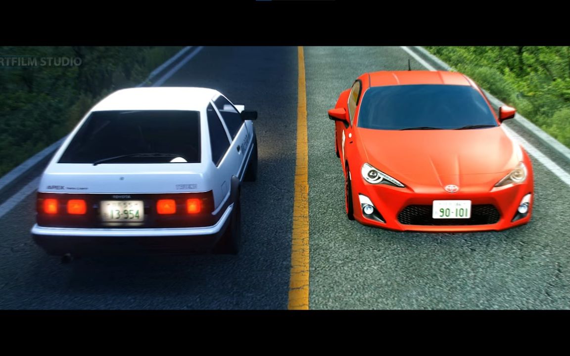 [图]Initial D x MF Ghost 86s Day [BLENDER CINEMATIC]