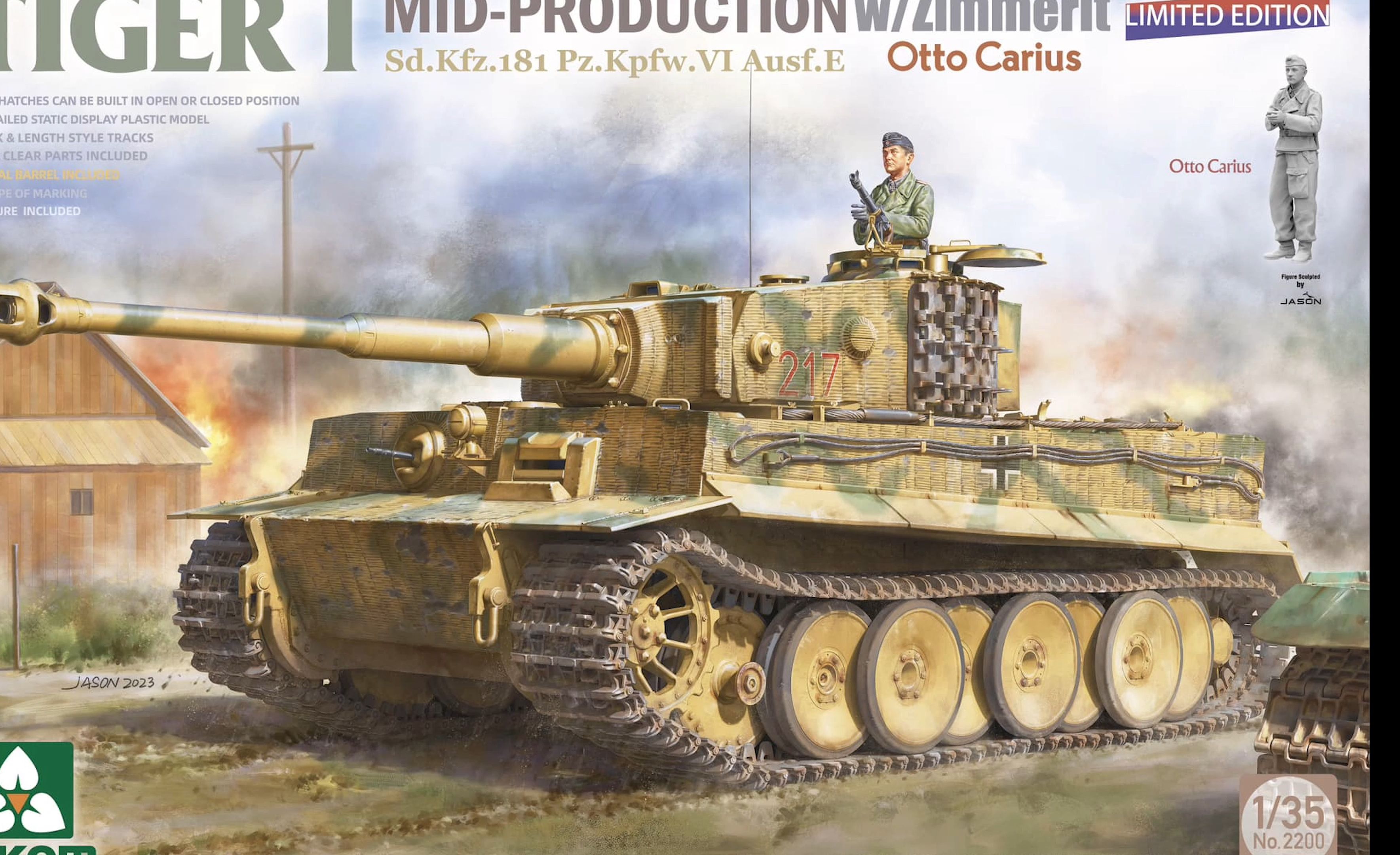 takom 三花 虎式坦克 奥托卡尔尤斯 试模件开盒