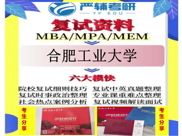 5.合肥工业大学MBA工商管理MPA公共管理MEM工程管理复试+真题哔哩哔哩bilibili