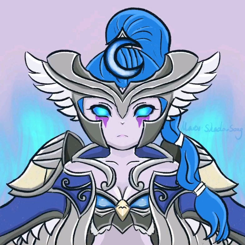 【风暴英雄】q版女祭司玛维绘画过程