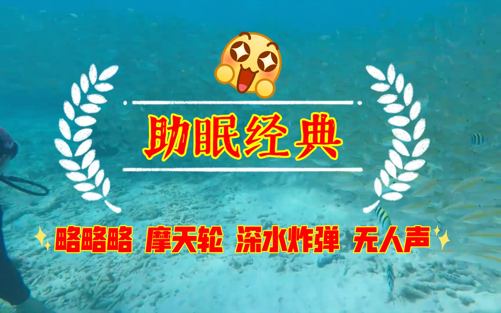 潜水 水下阳光视觉催眠 深水耳朵 略略略 摩天轮 无人声 精品助眠 菟
