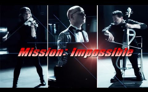 [图]【组合】碟中谍主题曲-幽默不失文艺-高清Mission Impossible - The Piano Guys