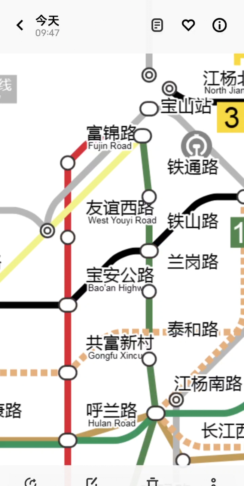 地铁1号线北延线路图图片