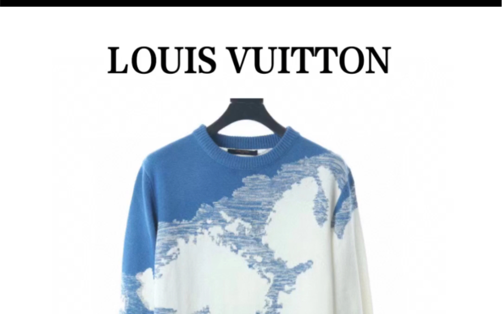 说一下高仿louis vuitton路易威登lv 蓝天白云提花毛衣