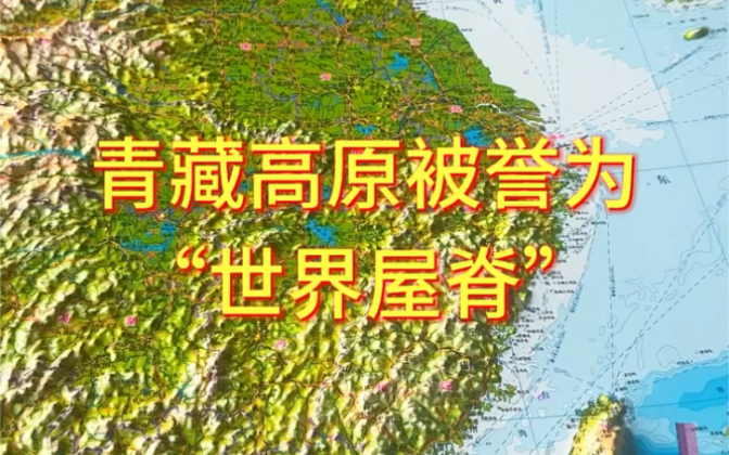 世界最年轻的高原"青藏高原"地形图"地理哔哩哔哩bilibili