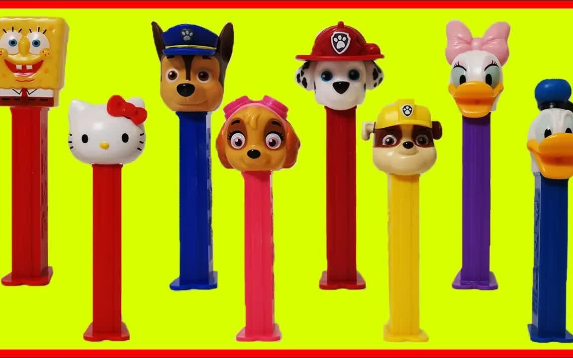 [图]「玩具故事汇」汪汪队立大功Paw Patrol的PEZ贝思糖果机玩具 | 儿童玩具故事 | 幼儿早教启蒙 | 孩子们的过家家游戏