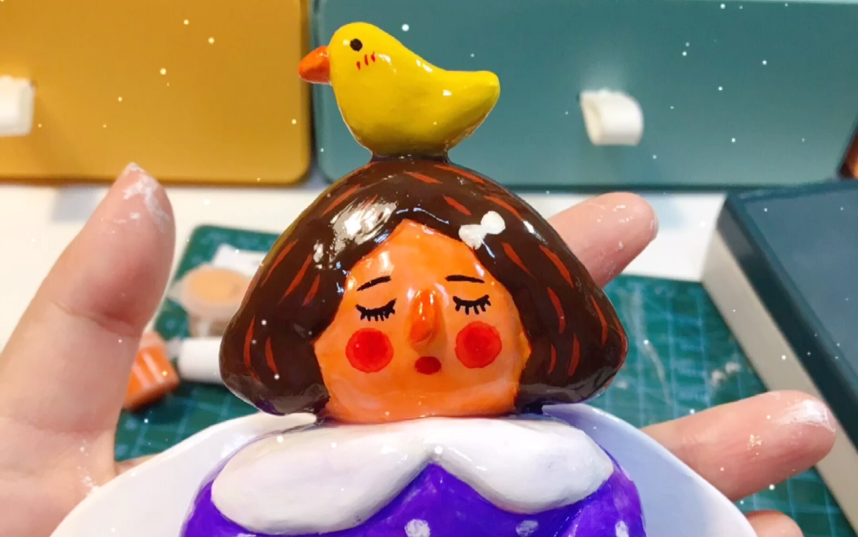 石塑粘土 小天使