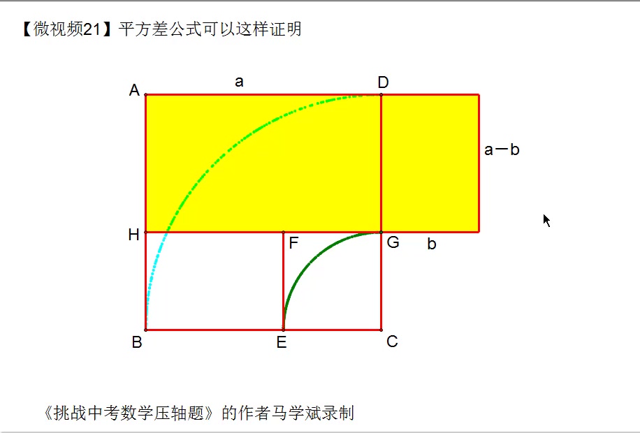 马学斌微视频21 平方差公式可以这样证明哔哩哔哩bilibili