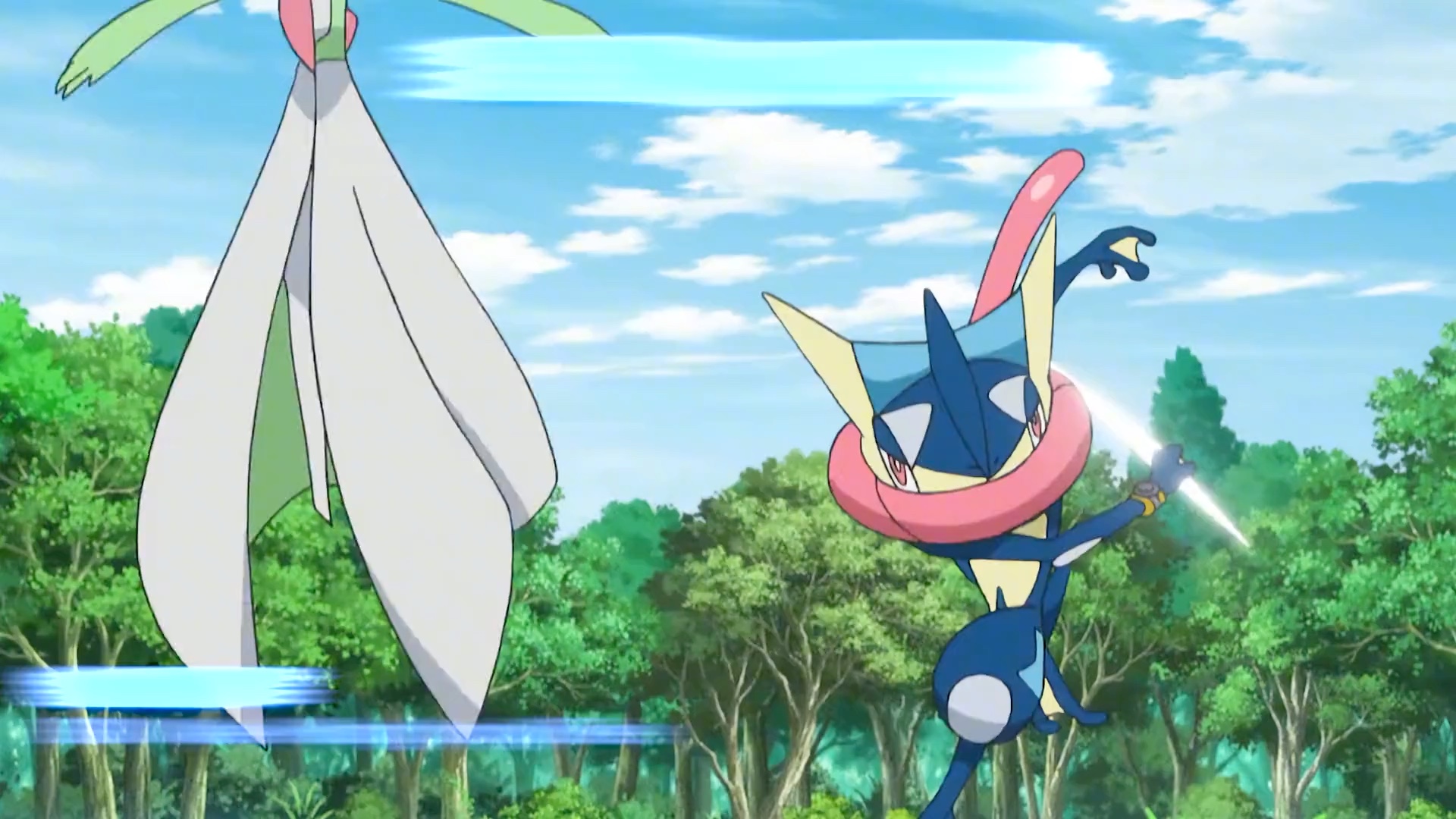 把冠军卡露娜逼入绝境,沙奈朵mega进化,小智和甲贺忍蛙彻底打嗨