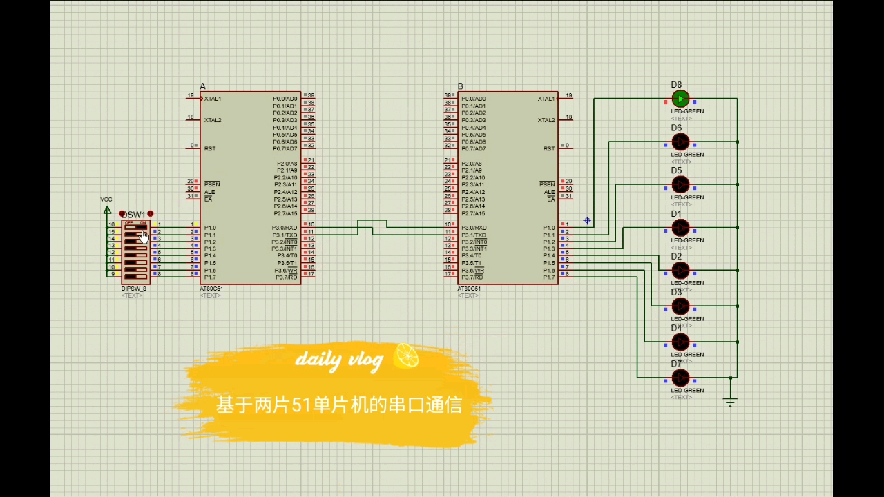 活动作品51单片机串口通信实验