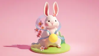 C4D建模—卡通中秋月兔