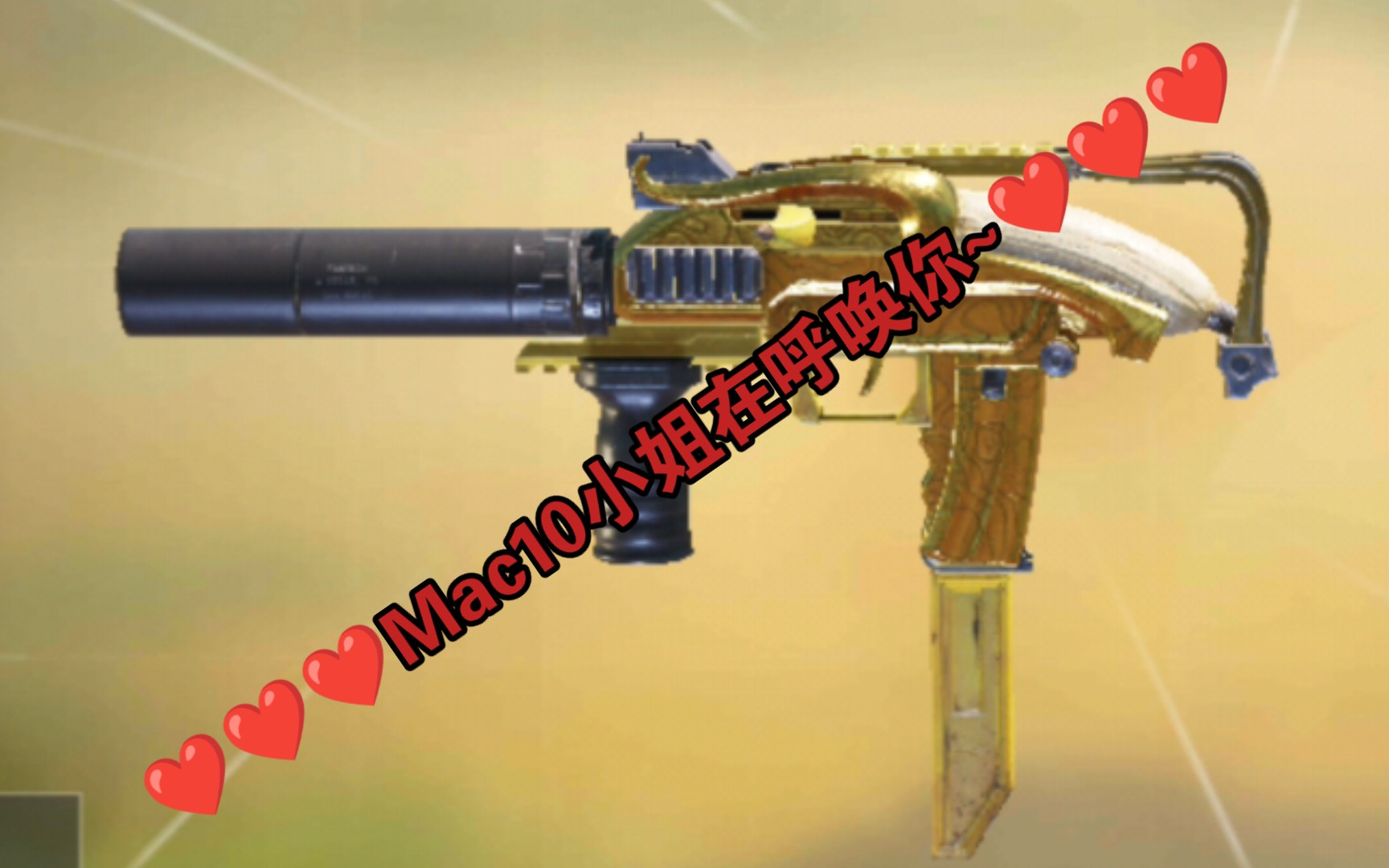 Mac10小姐 向你发送好友申请,并希望告诉你她的秘密㊙️❤️——Mac10配件使命召唤手游