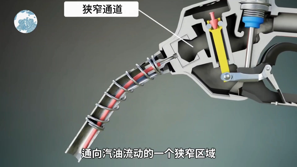 加油枪真是个天才设计,纯机械实现满油自动跳枪!