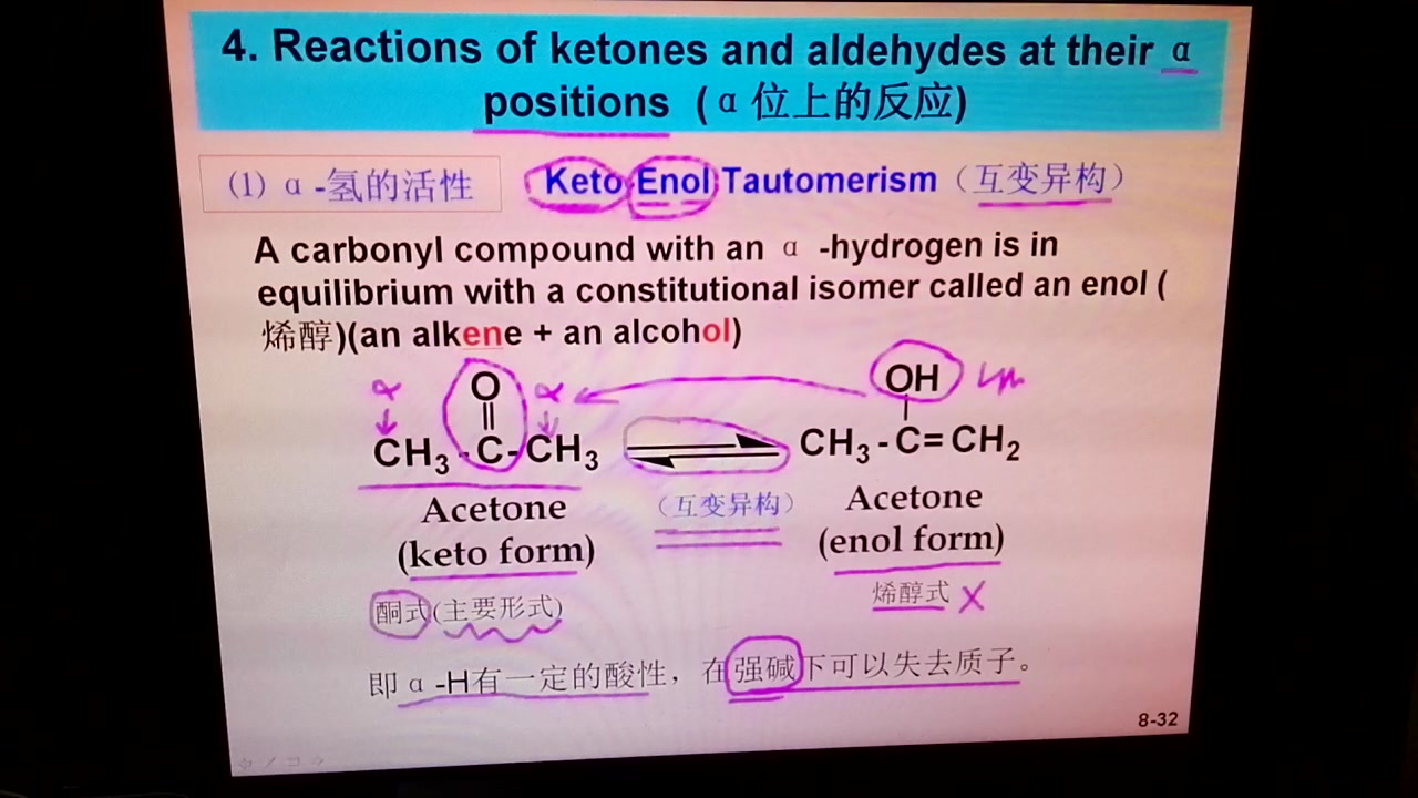 第8章 醛酮醌7互变异构哔哩哔哩bilibili