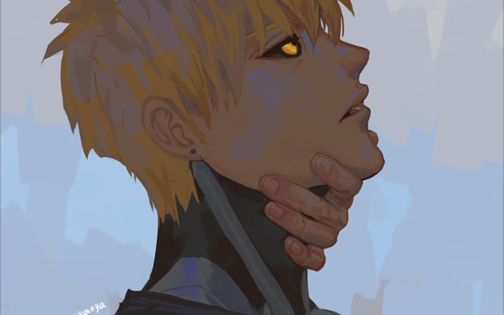 板绘厚涂过程同人图杰诺斯