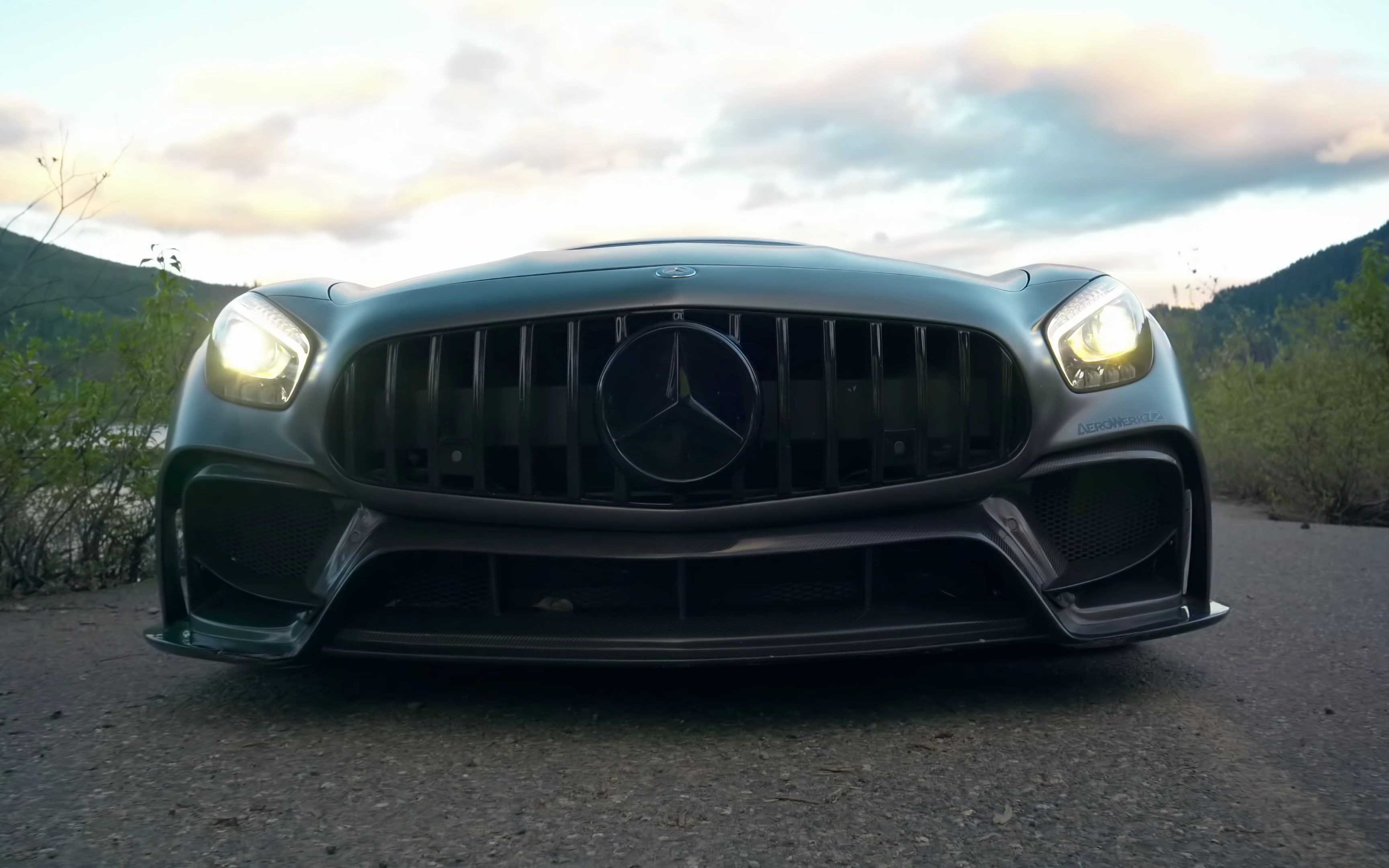 [4k] amg gts 奔驰超跑 感受高画质视觉体验