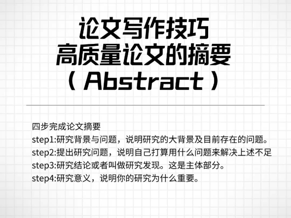 摘要是用来揭示文章的最主要观点或结论,是全文语言浓缩出来的,其信息大致与原文等同.哔哩哔哩bilibili