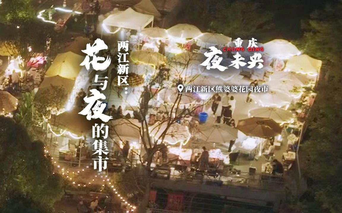 重庆有一条花与夜的集市 白日可买花赏花夜晚能逛吃赏景哔哩哔哩bilibili