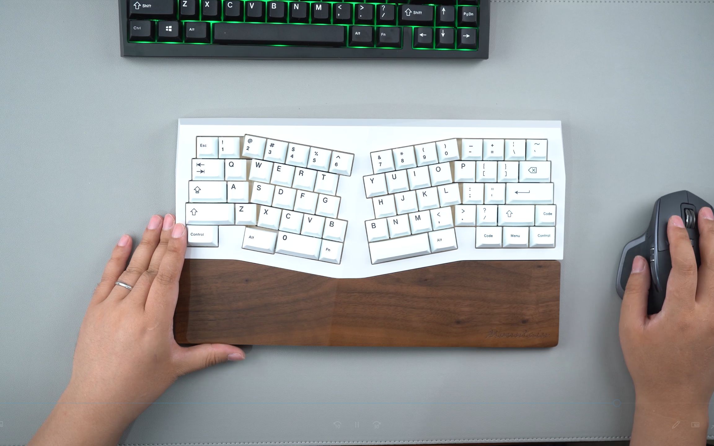 KBDfans MOUNTAIN ERGO机械键盘套件组装哔哩哔哩bilibili