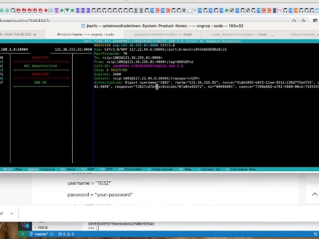 自己实现sip客户端:sipregister加密逻辑哔哩哔哩bilibili