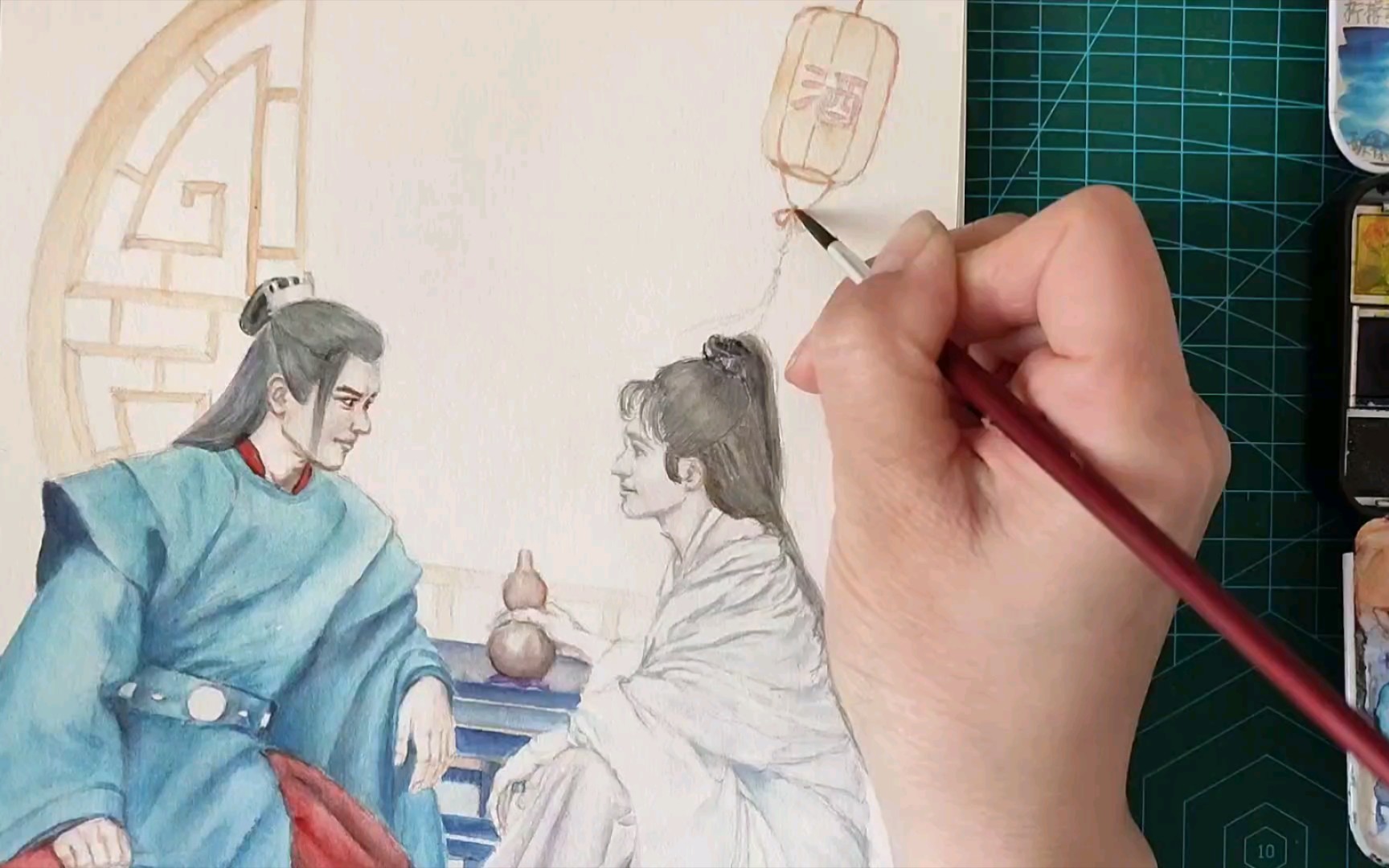 【水彩】山河令之一起喝酒去_哔哩哔哩_bilibili