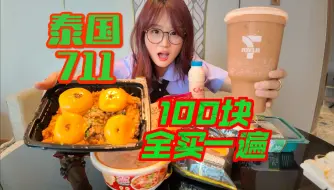 Télécharger la video: 泰国超大711！网红爆款100块全买一遍！ 11块打抛饭超好吃！泰式甜品汉堡！深夜美食最幸福啦！