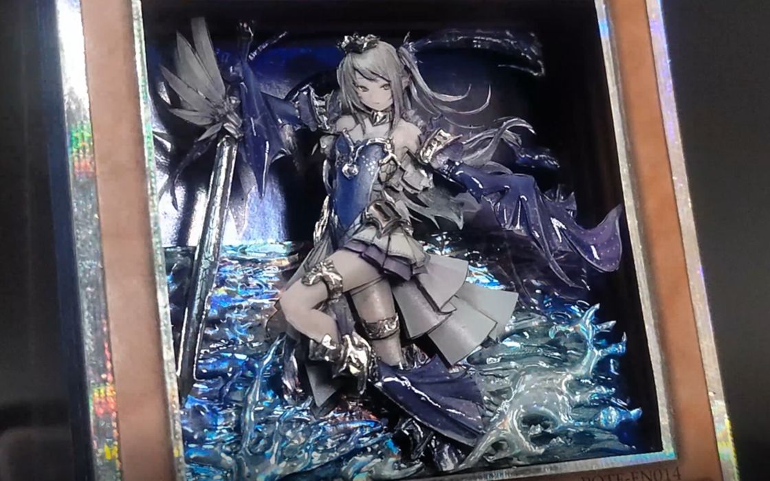 游戏王【 珠泪哀歌族·塞壬人鱼】卡雕/立体卡