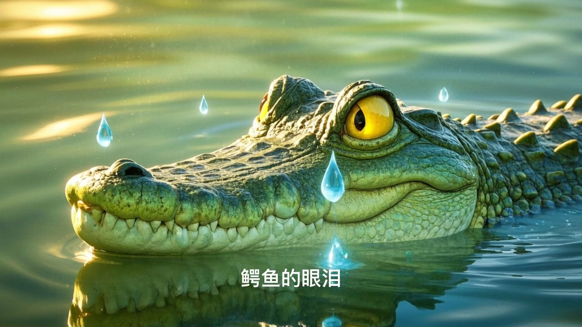 少儿童话故事 鳄鱼的眼泪 不能用外表判断一个人,用心了解才能发现
