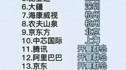 国内知名企业的注册地哔哩哔哩bilibili