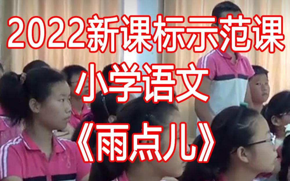 《雨点儿》公开课[新课标示范课]【小学语文公开课】【人教部编版】2022年哔哩哔哩bilibili