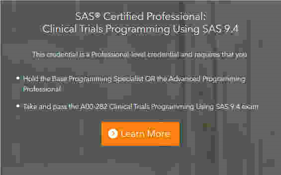 SAS全球认证介绍更新SAS Certified Professional Clinical Trials Programming Using SAS 9.4哔哩哔哩bilibili