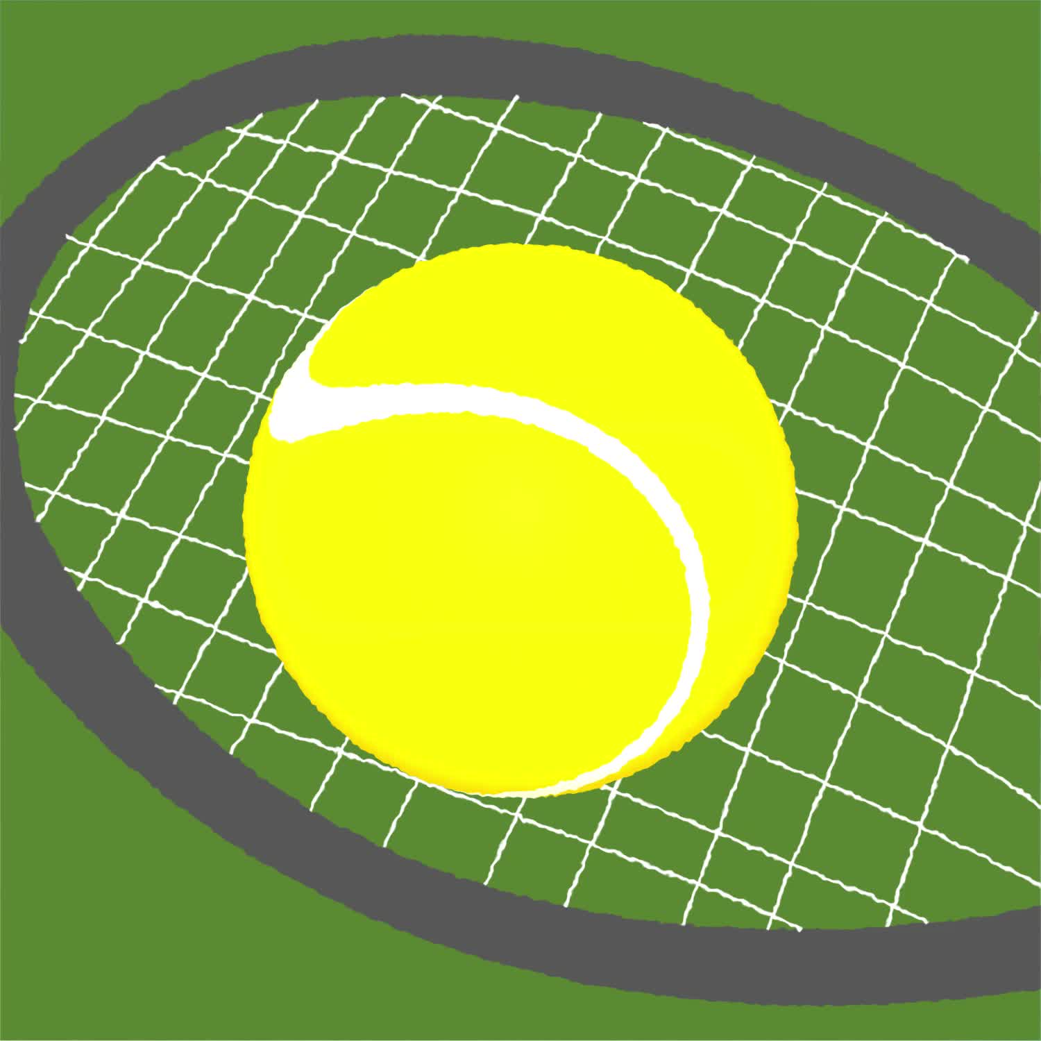 临摹的网球动画