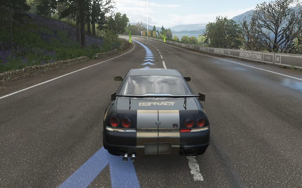 日产 gtr 97德温特湖畔冲刺赛线上a800