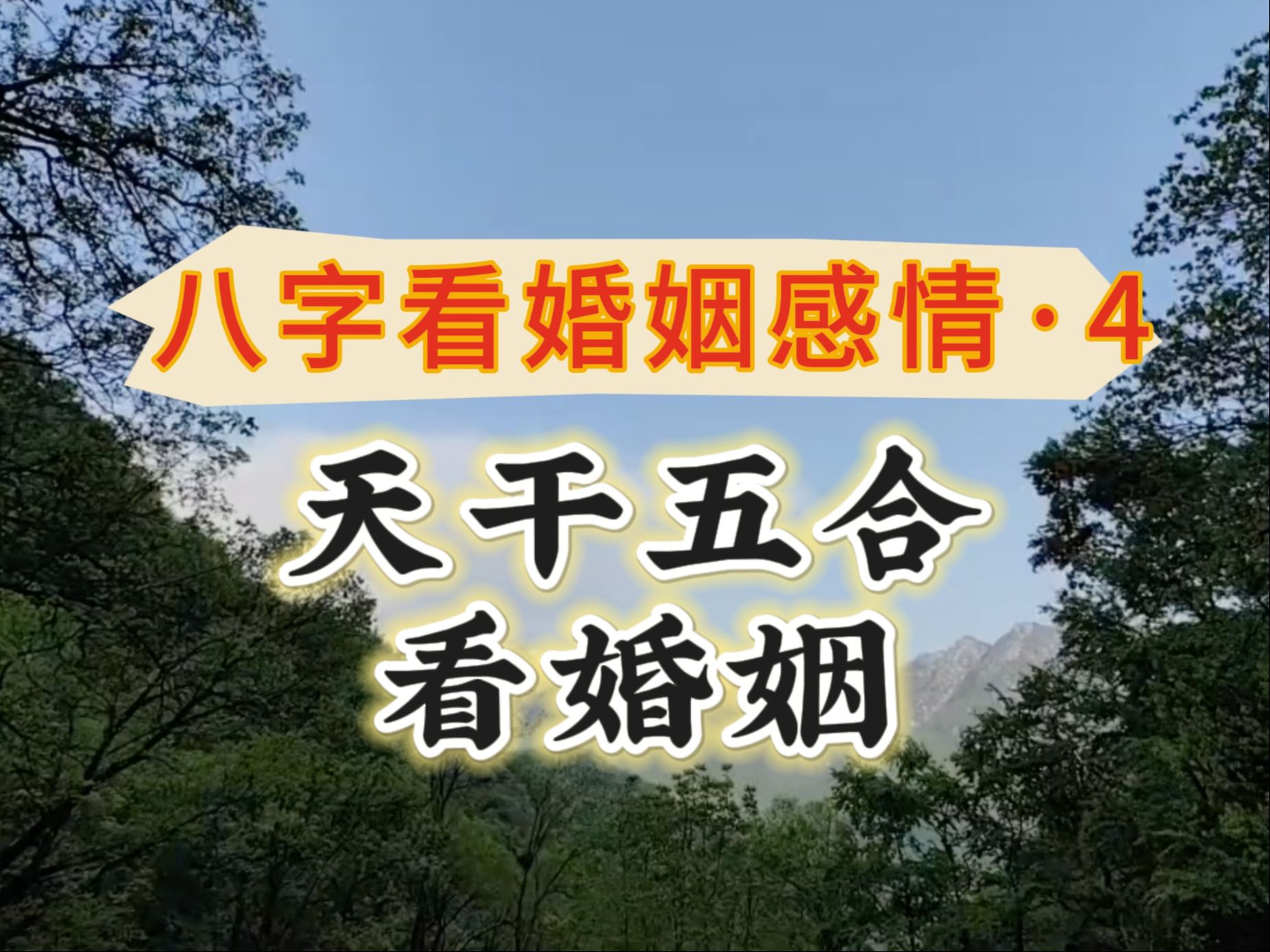 八字看婚姻感情系列之四【天干五合看婚姻】哔哩哔哩bilibili