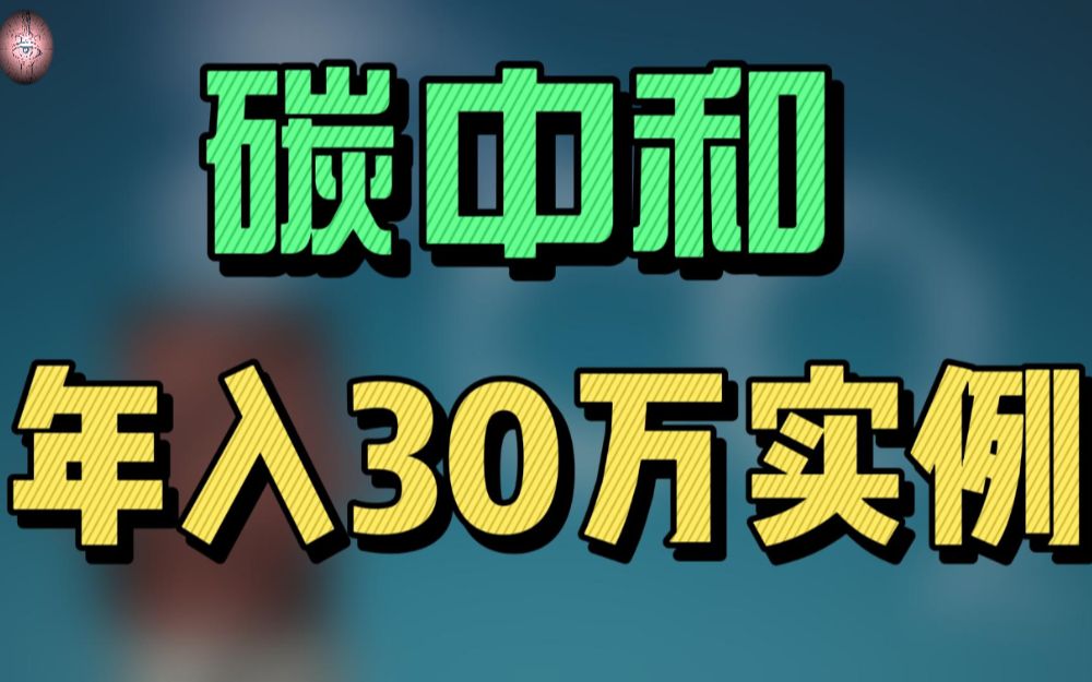 全国低碳日靠双碳兴趣年入30万,我和双碳不得不说的故事!哔哩哔哩bilibili