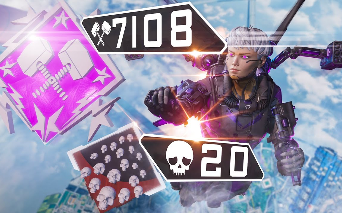 【apex/genburten】瓦尔基里疯狂玩法7108伤精彩集锦_哔哩哔哩_bili