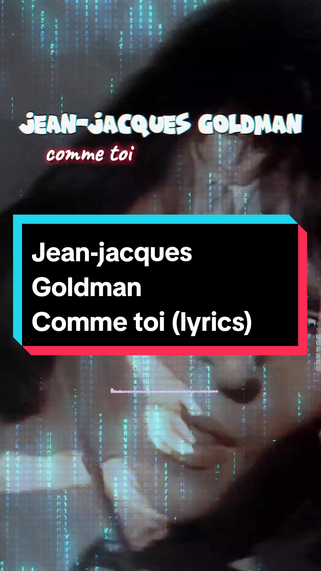 Jean jacques goldman comme toi (就像您一样)哔哩哔哩bilibili