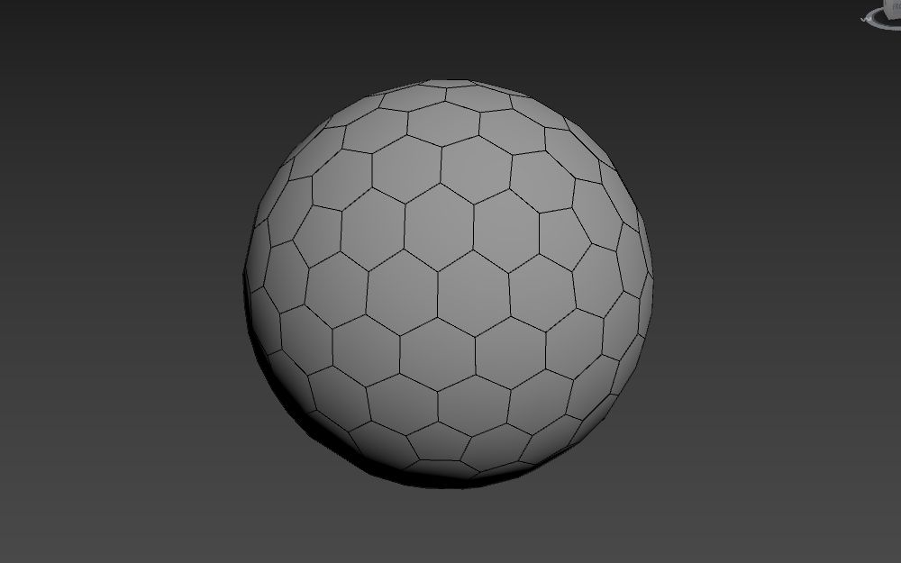 如何用3dmax制作蜂巢/六边形球