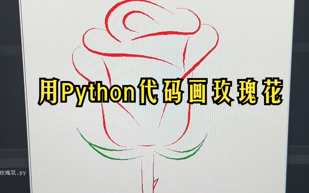 python画玫瑰花代码图片