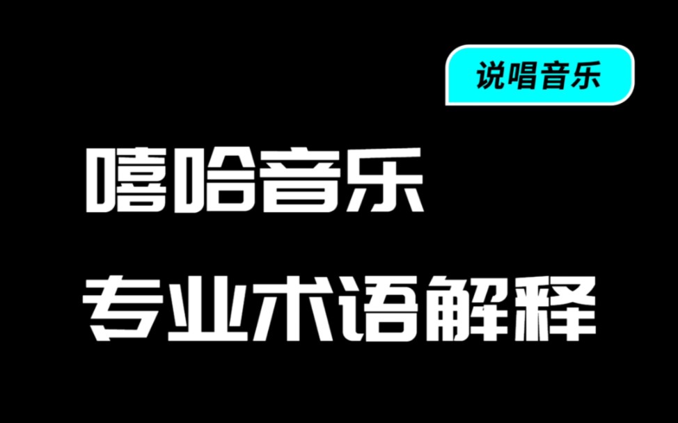 嘻哈音乐的专业术语解释(中英文对照)哔哩哔哩bilibili